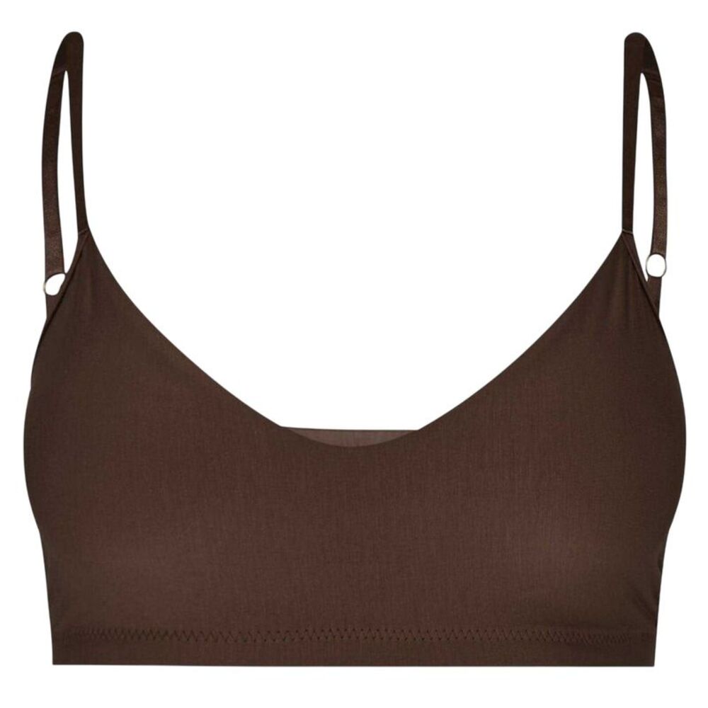 Command Womens/Ladies Butter V Neck Bralette / Cinnamon